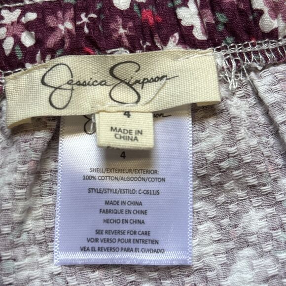 NWOT Jessica Simpson Girl's Ruffle Flared Skirt - Size 4 - Floral - Cute! - Picture 6 of 9